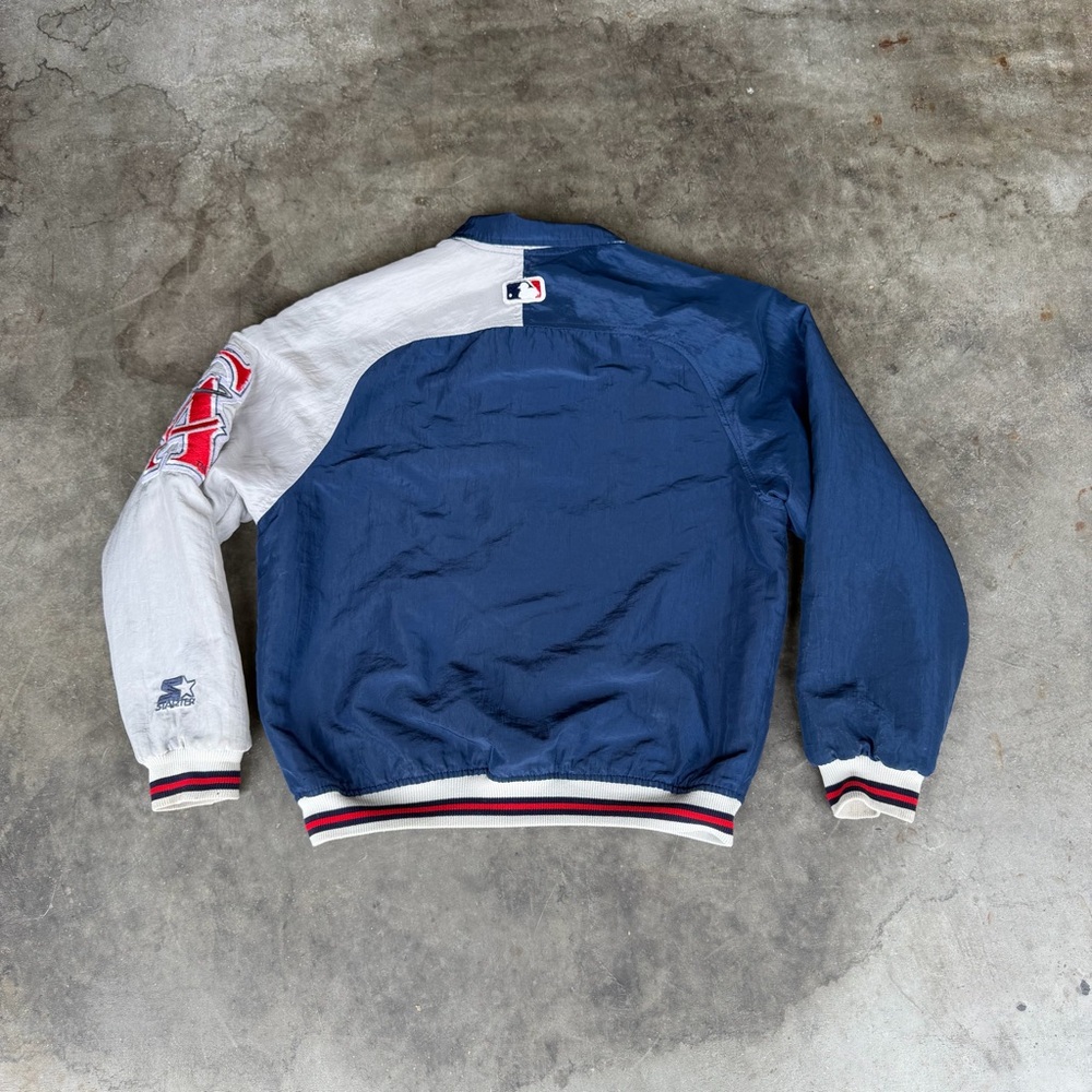Rare Vintage 90s Starter California Angels Jacket Teens M Anaheim Made In USA - Picture 7 of 7